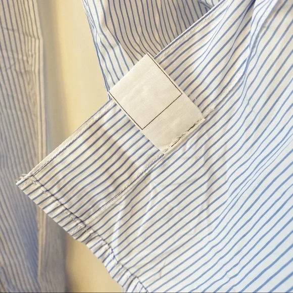 Frank & Eileen Barry Signature Crinkle Button Front Shirt Striped Women's  Small - Picture 6 of 9